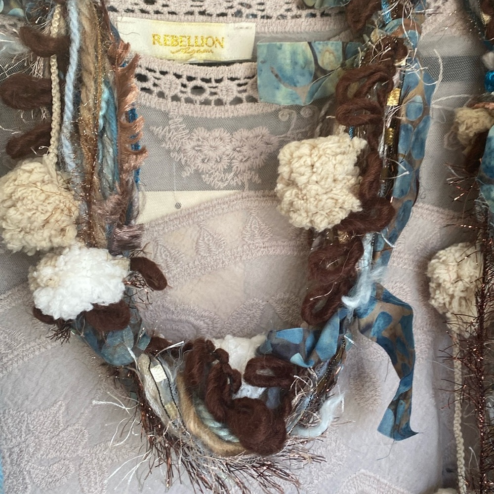 Artisan Textured Scarf - Picture 5 of 10